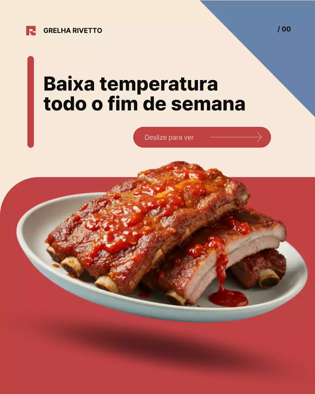 Postagem promocional do Red Retro BBQ no Instagram