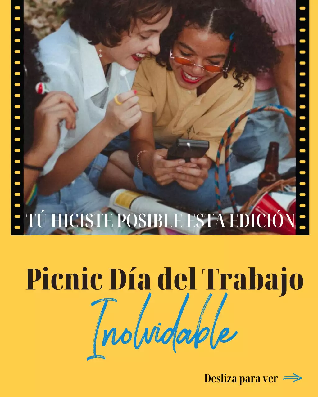 Publicación de Instagram del picnic del Día del Trabajo