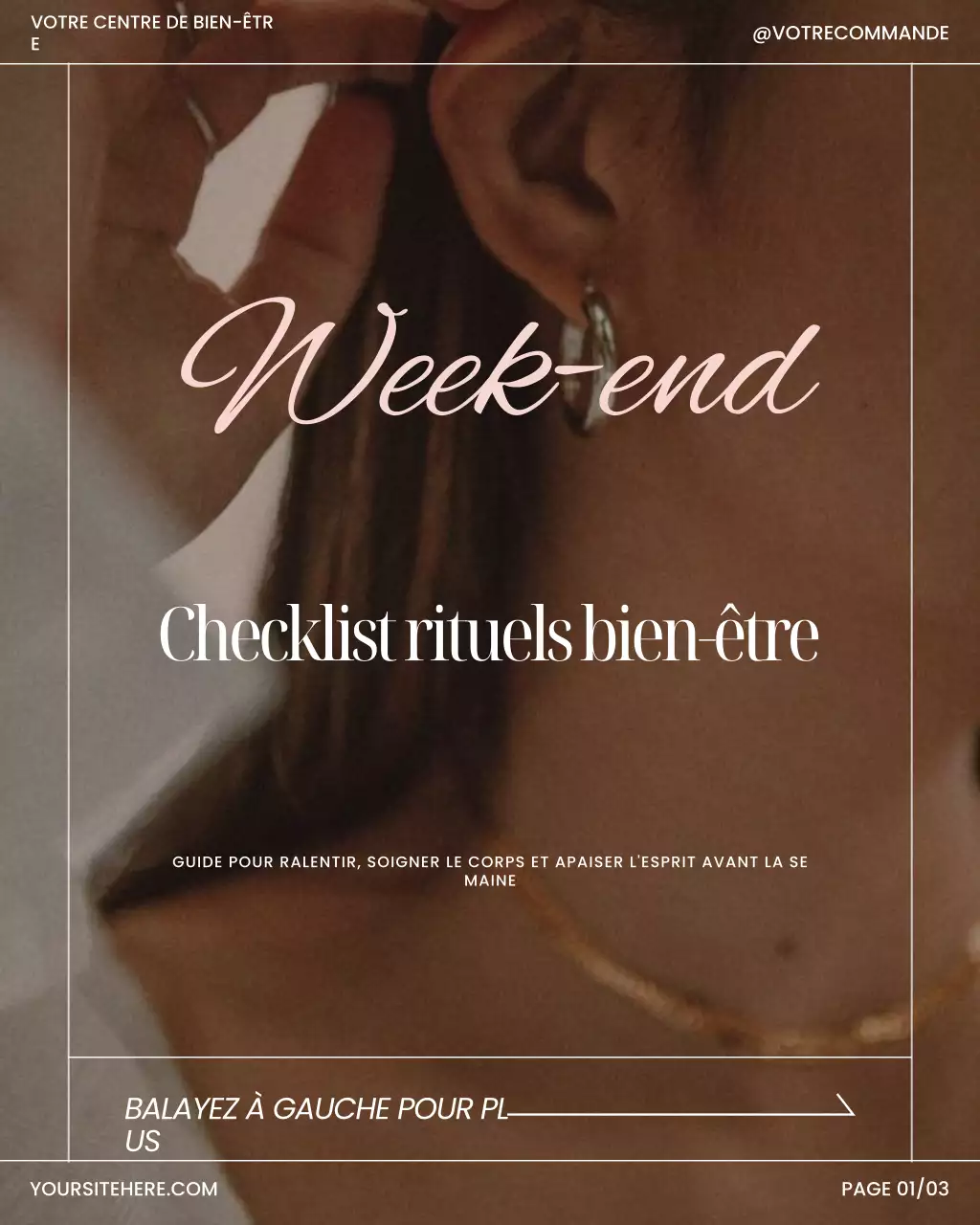 Publication Instagram : Liste de contrôle bien-être beige et élégante