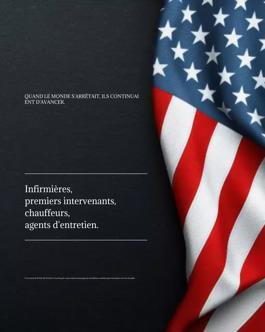 Publication Instagram de la fête du Travail