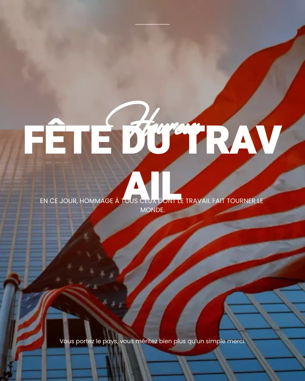 Publication Instagram de la fête du Travail