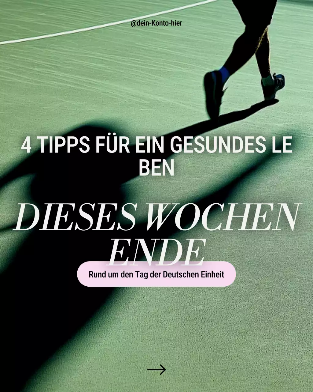 Lila und Orange – Sauberer, moderner Instagram-Beitrag zu Wellness- und Fitnesstipps zum Labor Day