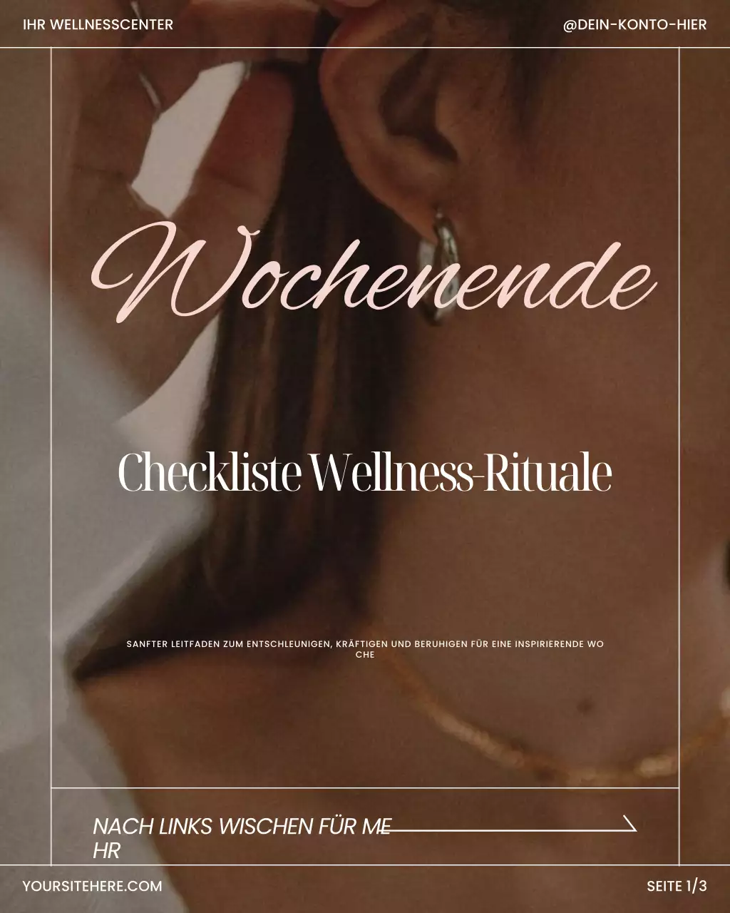 Beige Elegant Wellness Checkliste Instagram Post