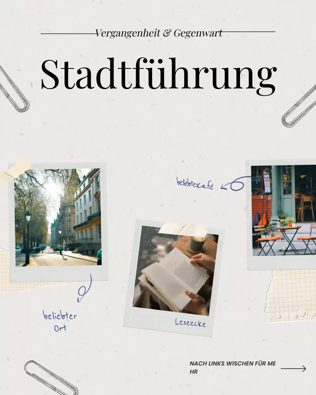 Beige Aesthetic City Storybook Instagram-Post