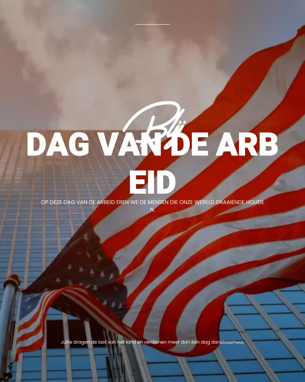 Instagram-bericht voor Labor Day