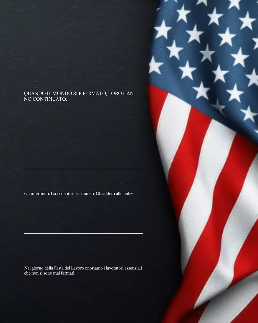 Post di Instagram per la Festa del Lavoro