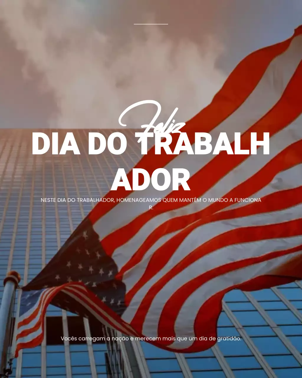 Postagem do Instagram do Dia do Trabalho