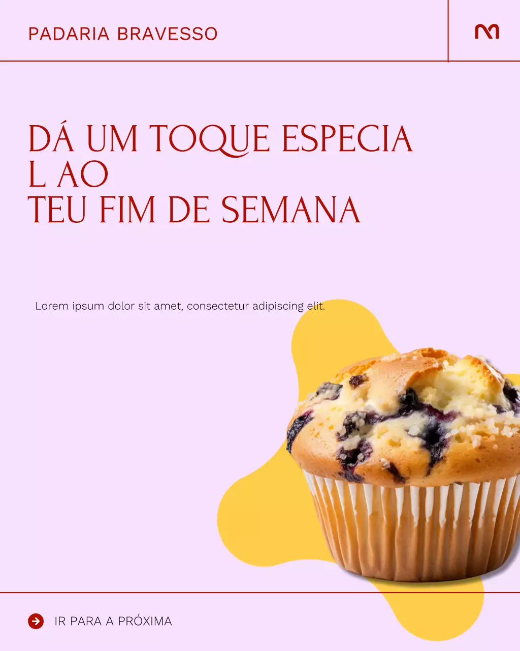 Postagem promocional do Instagram da padaria Bege Modern Grid