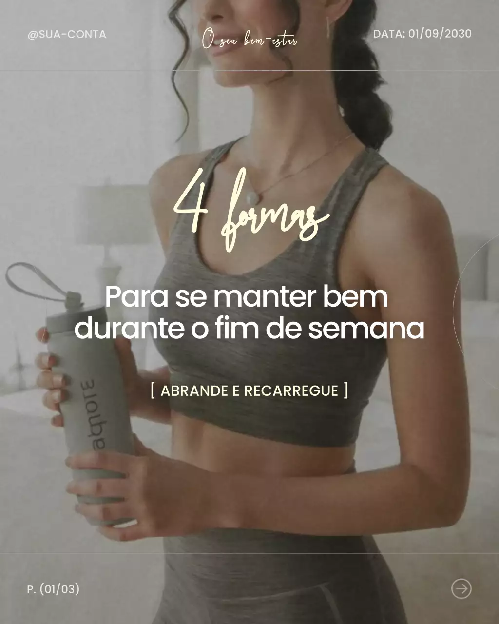 Postagem do Instagram do Guia de Bem-Estar Moderno da Grey