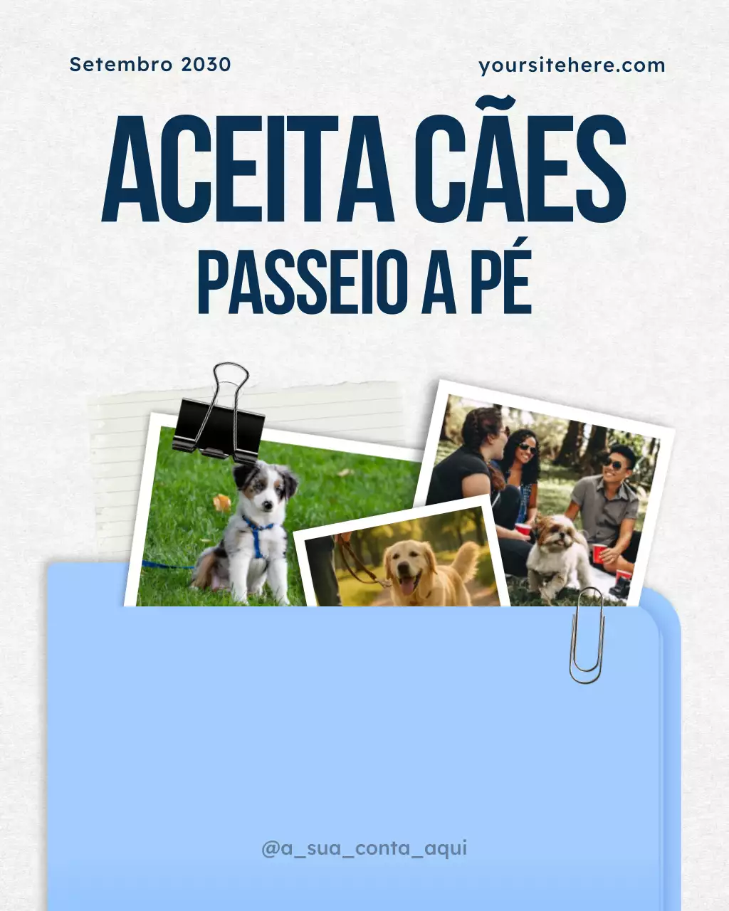 Publicação no Instagram sobre o evento Blue Modern Pet