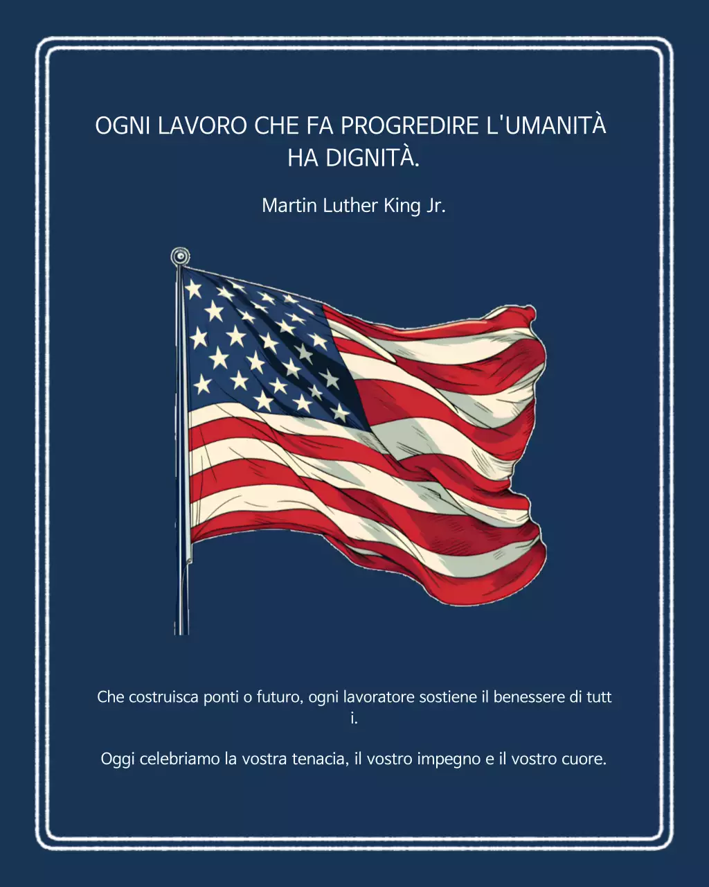 Post di Instagram per la Festa del Lavoro