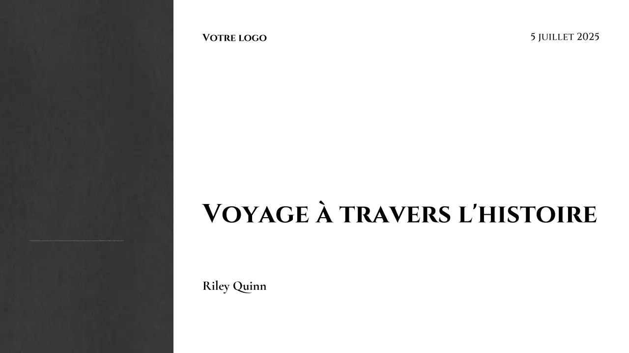 Présentation du cours d'histoire classique noire