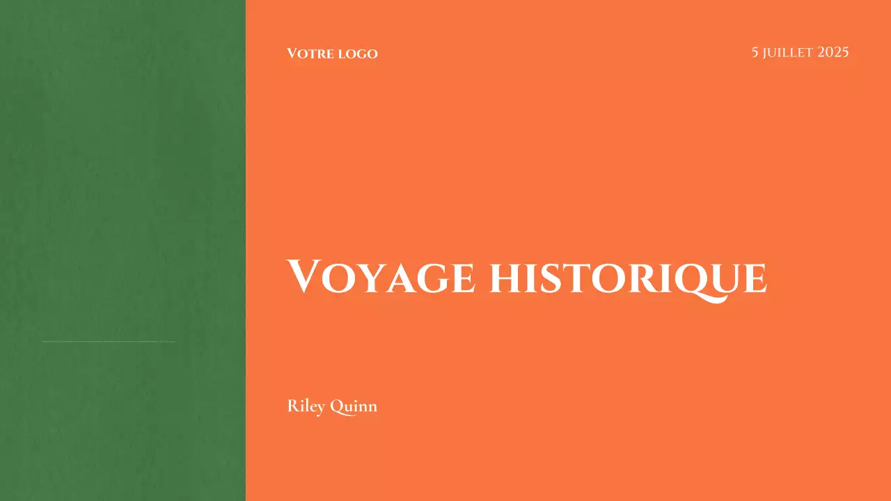 Présentation de la couverture du livre d'histoire classique orange