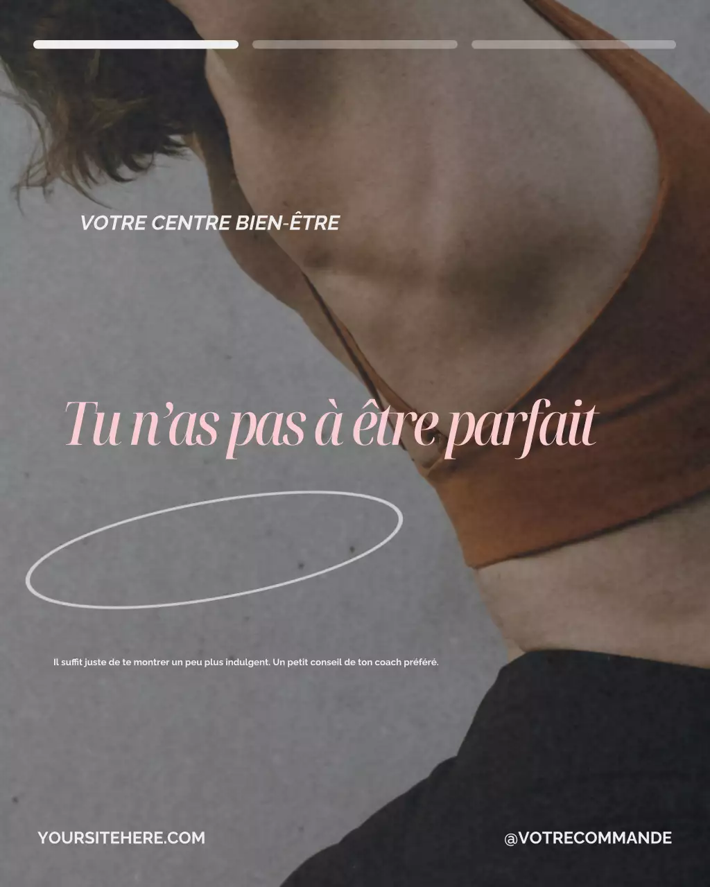 Publication Instagram d'annonce de Brown Minimalist Wellness
