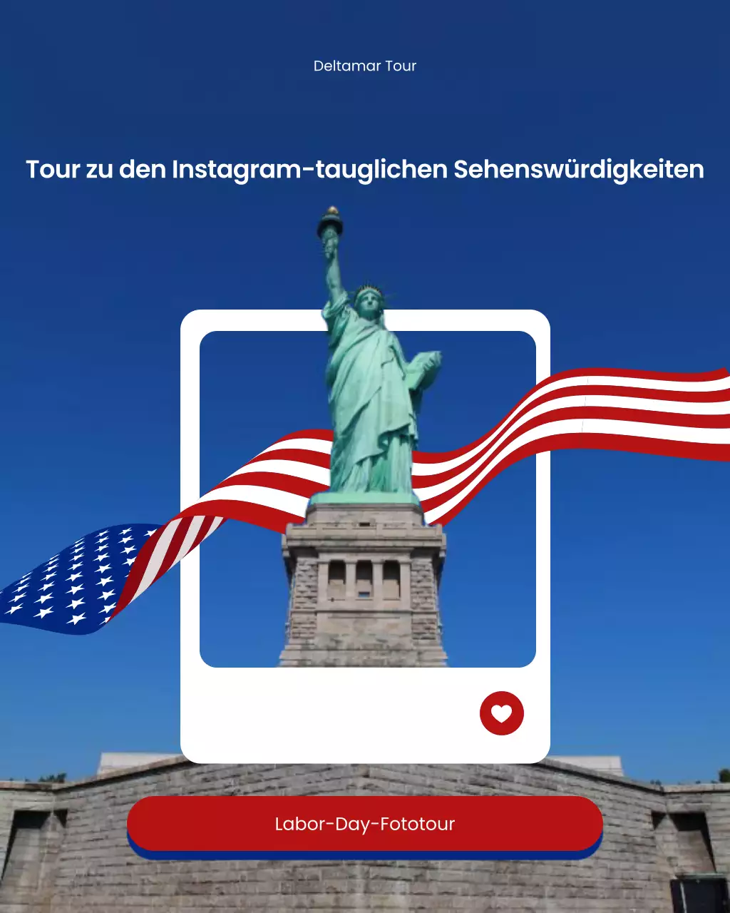 Blau und Rot – Mutige, moderne Fotografie-Tour auf Instagram – Karussell-Post