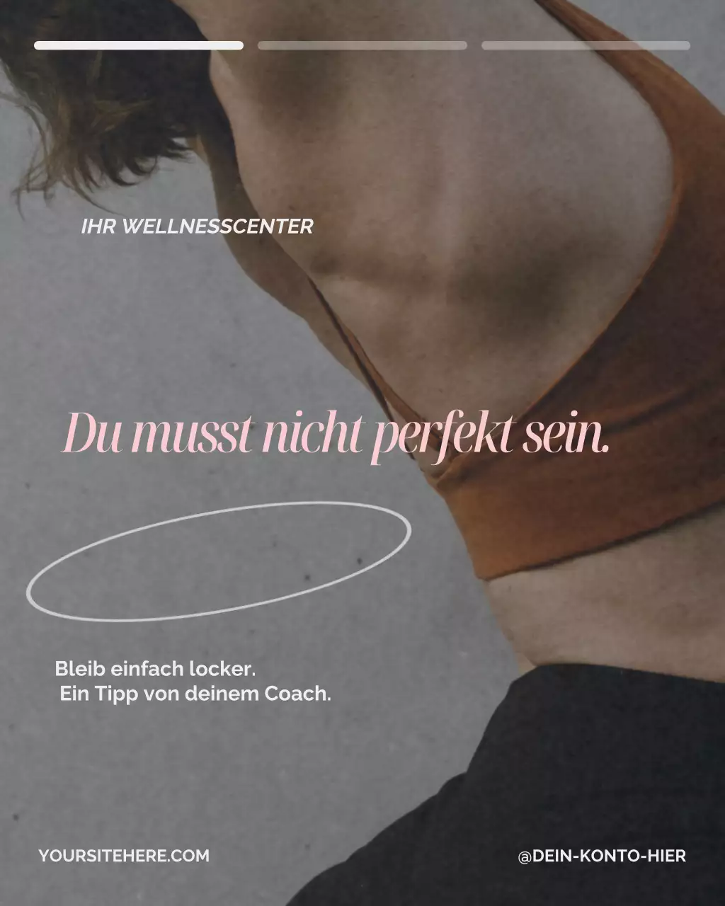 Brown Minimal Wellness Ankündigung Instagram Post