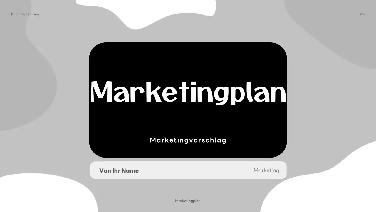 Graue moderne Marketingpräsentation