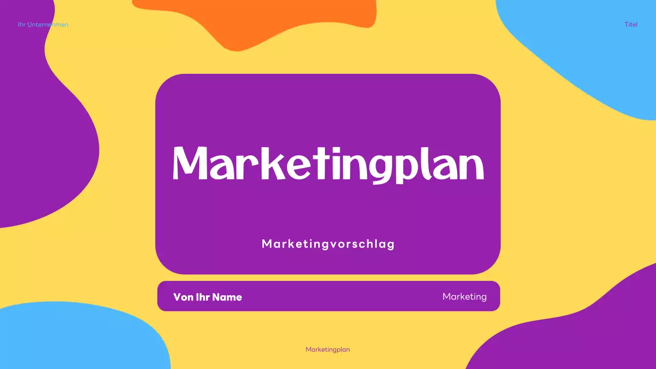 Lila abstrakte Marketingpräsentation