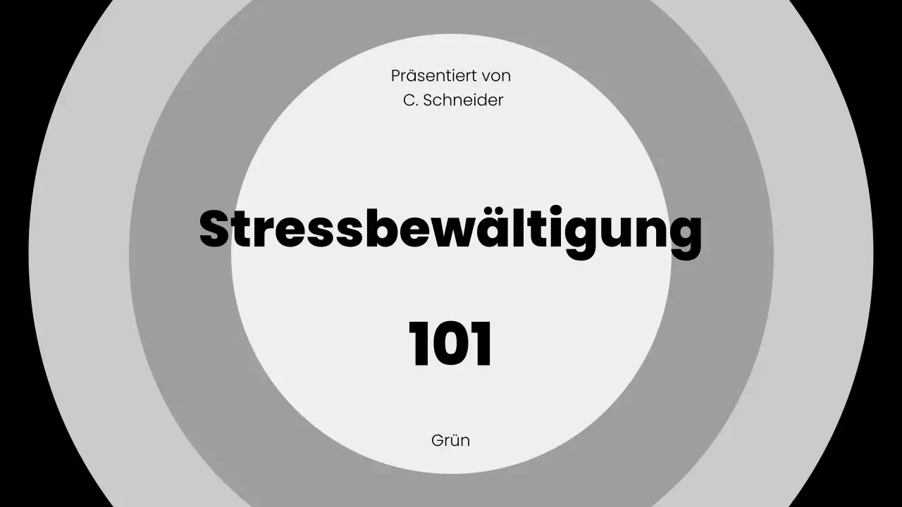 Graue Vorlesungspräsentation zum Thema minimaler Stress