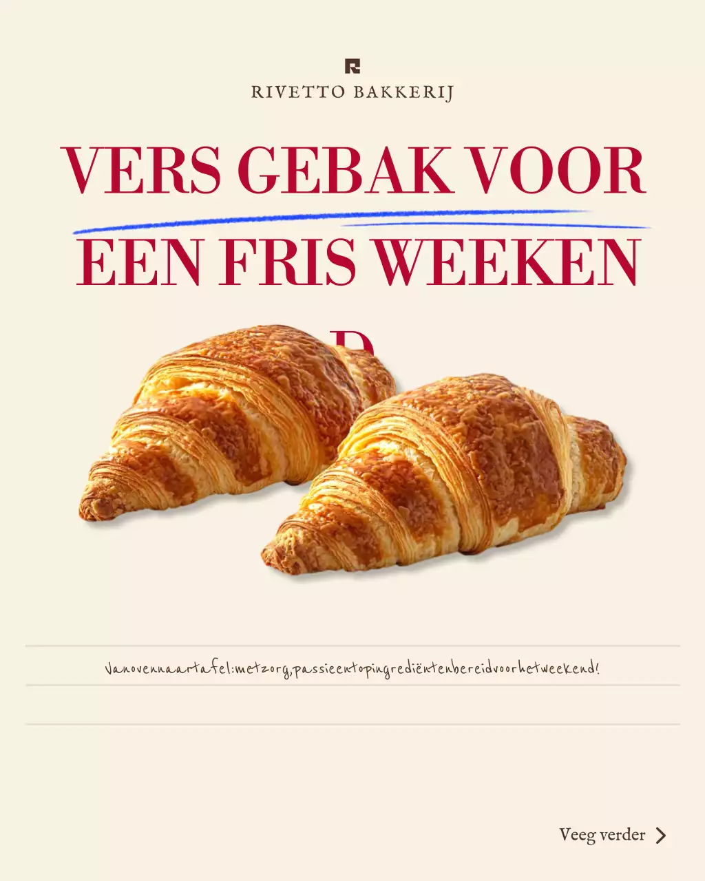 Beige moderne esthetische bakkerij promotie Instagram-post