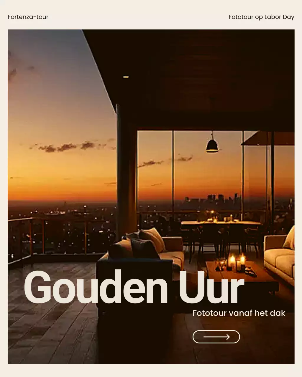 Beige en bruine gewaagde minimalistische fotografietour Instagram-carrouselpost