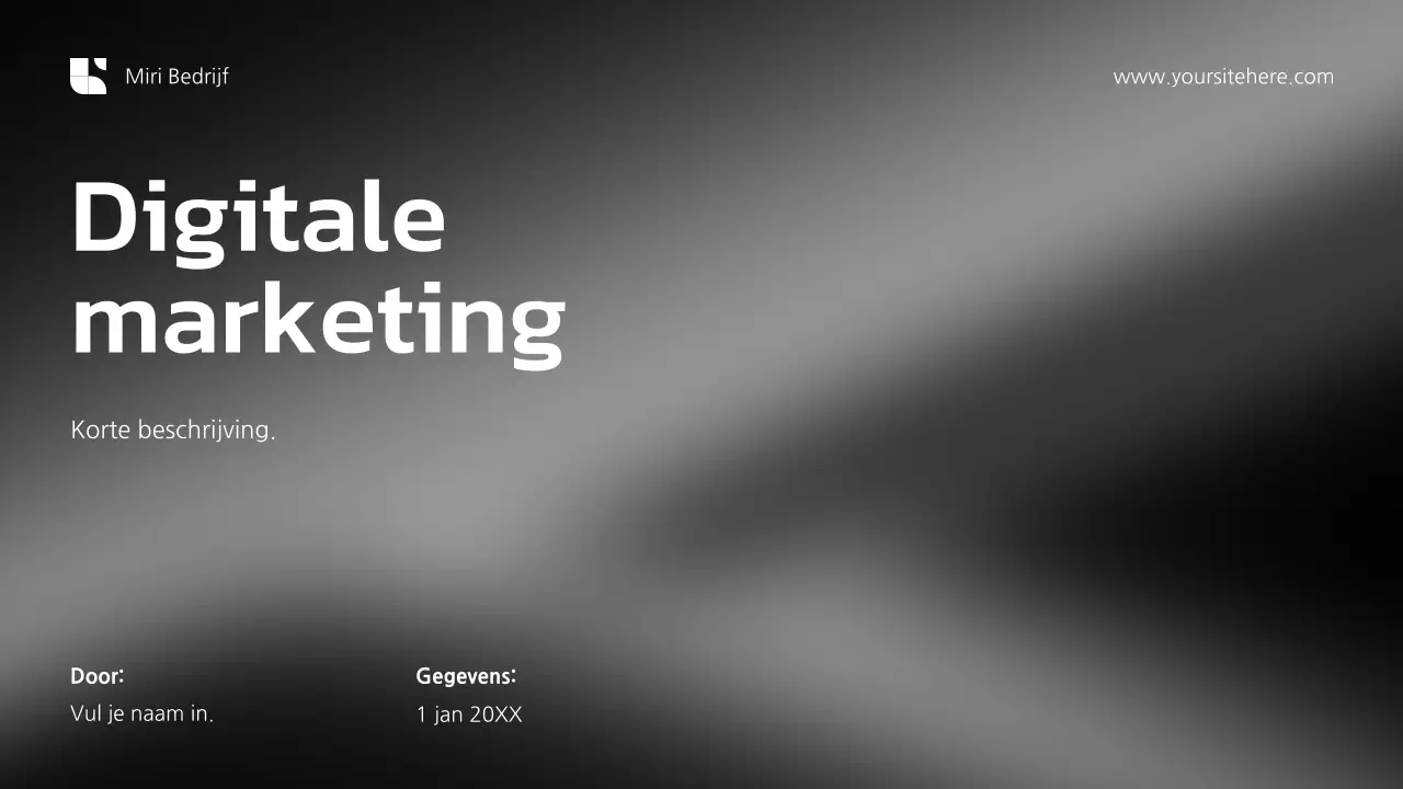 Grijze moderne marketingpresentatie