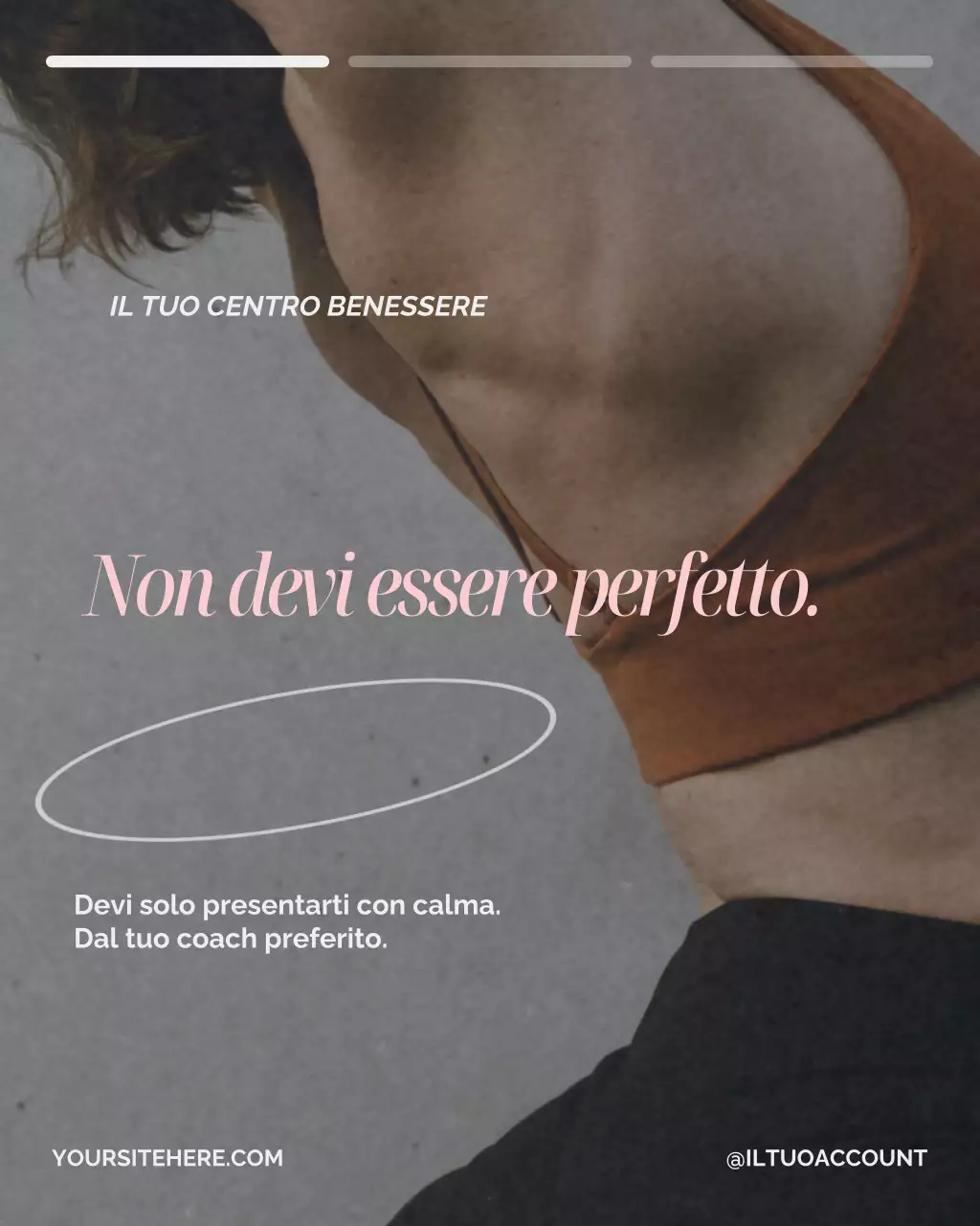 Annuncio di Brown Minimal Wellness su Instagram