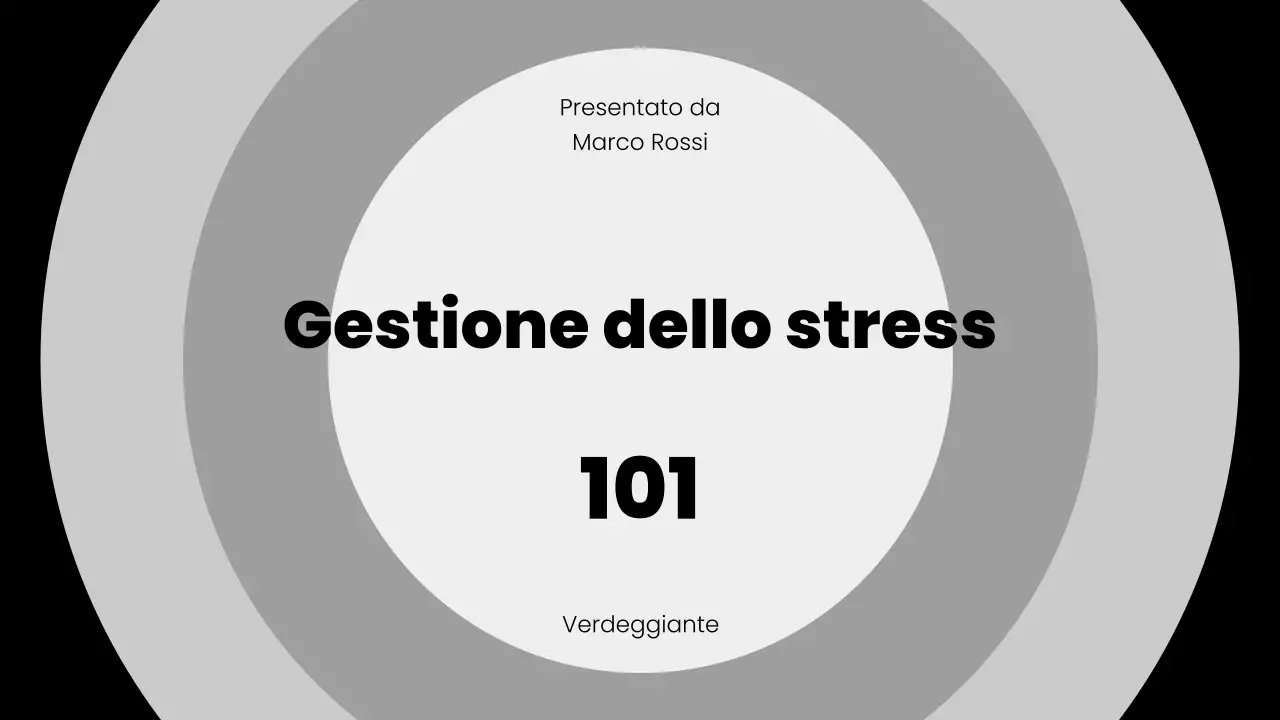 Presentazione della lezione sullo stress minimo di Grey