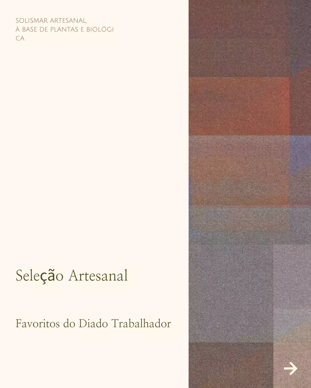 Postagem promocional minimalista bege no Instagram
