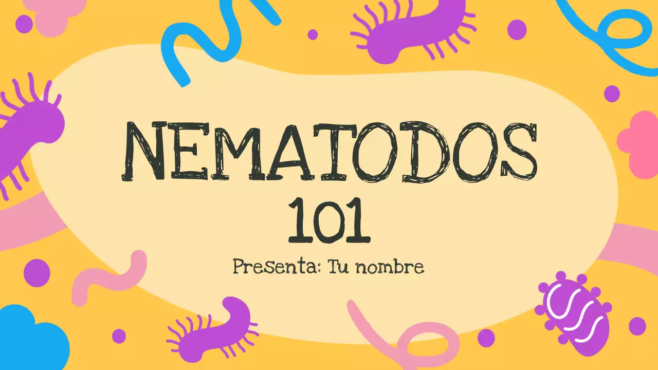 Presentación lúdica de ciencia amarilla