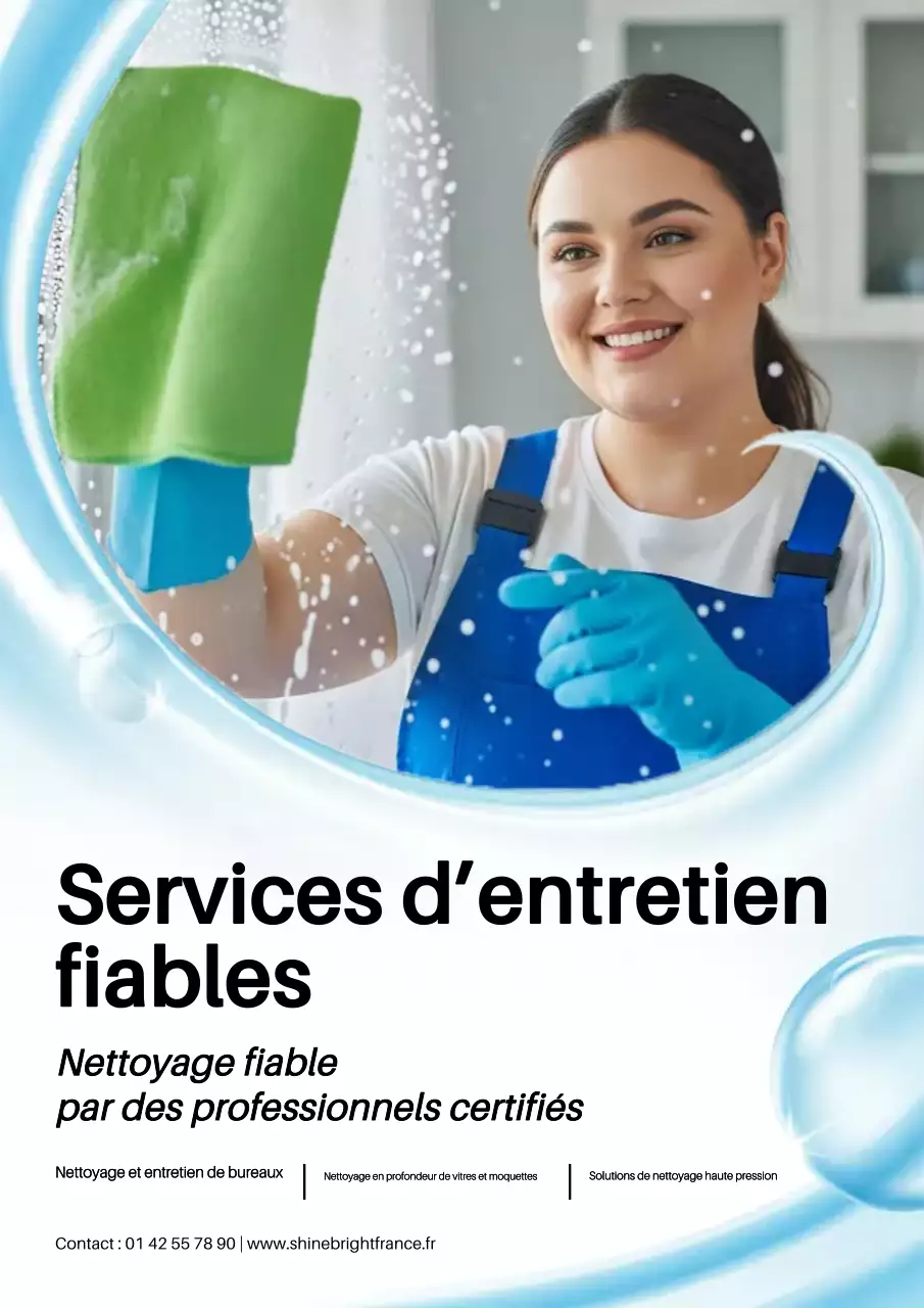 Affiche promotionnelle de Blue Clean Janitorial