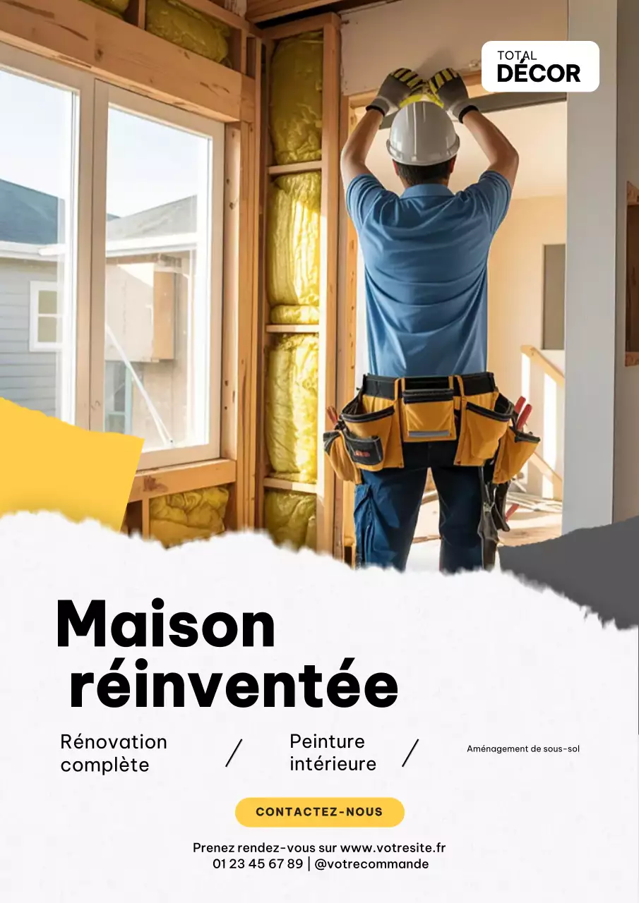Affiche promotionnelle pour une maison moderne