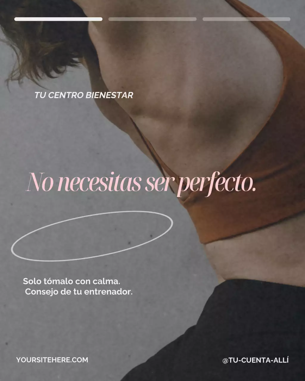 Publicación de Instagram del anuncio de Brown Minimal Wellness