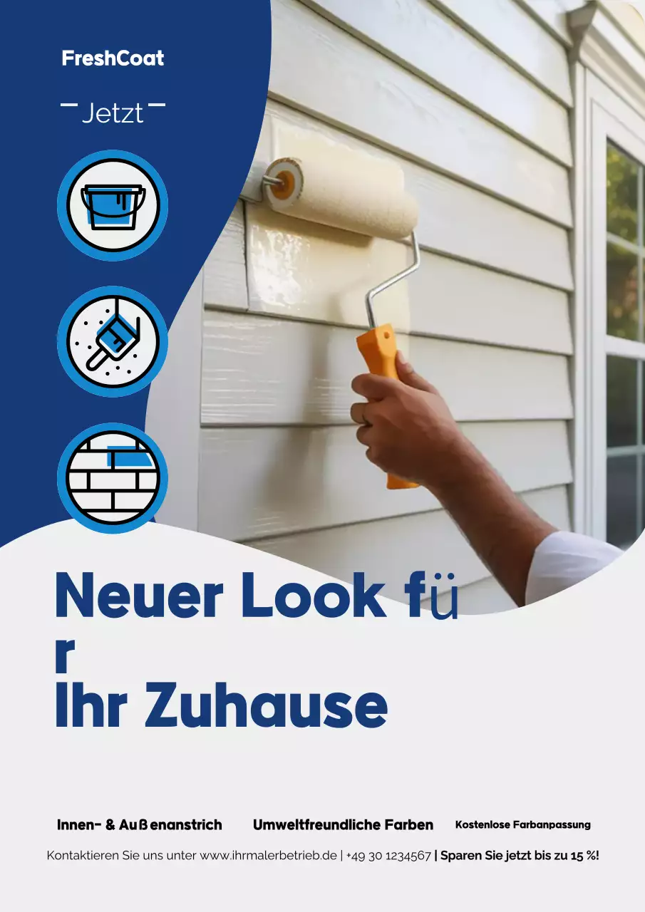 Werbeplakat für moderne Marinemalerei