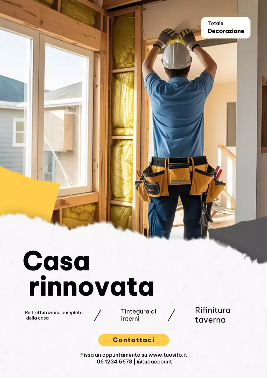 Poster promozionale per la casa moderna