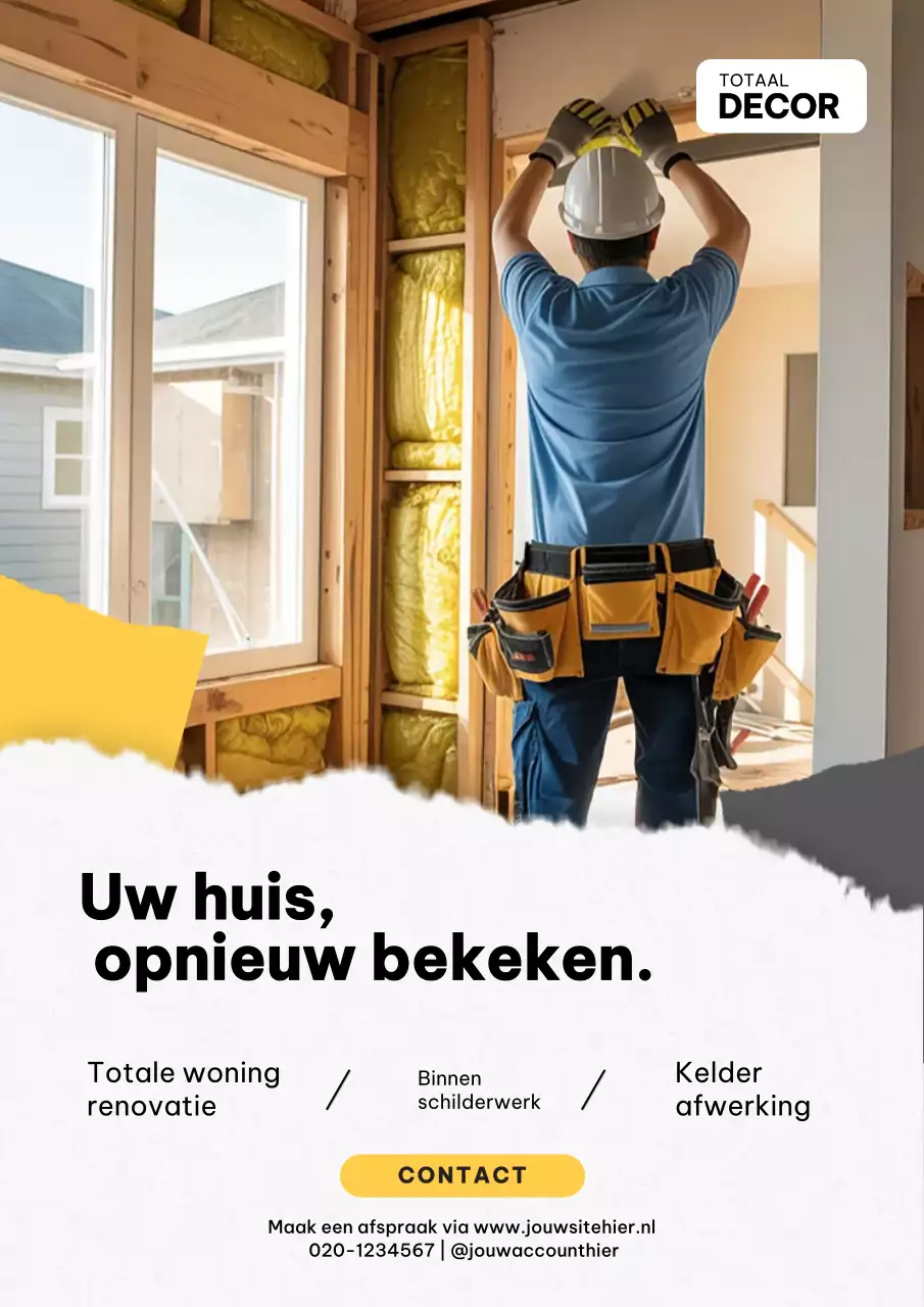 Promotieposter voor moderne woningen