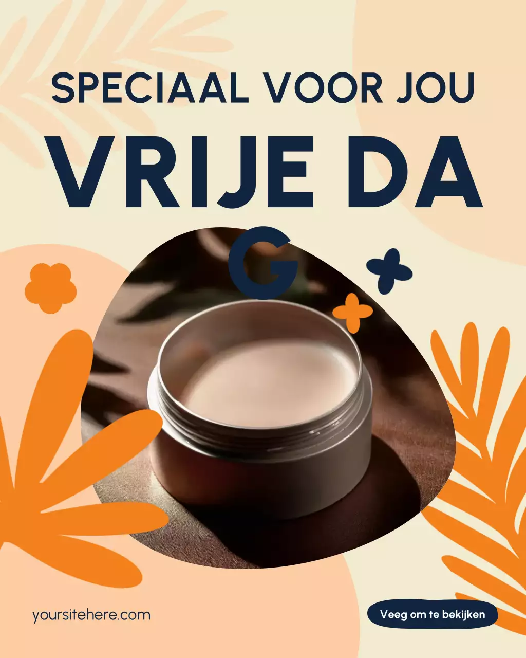 Instagram-bericht met handgemaakte en ambachtelijke producten ter ere van Labor Day in oranje en marineblauw