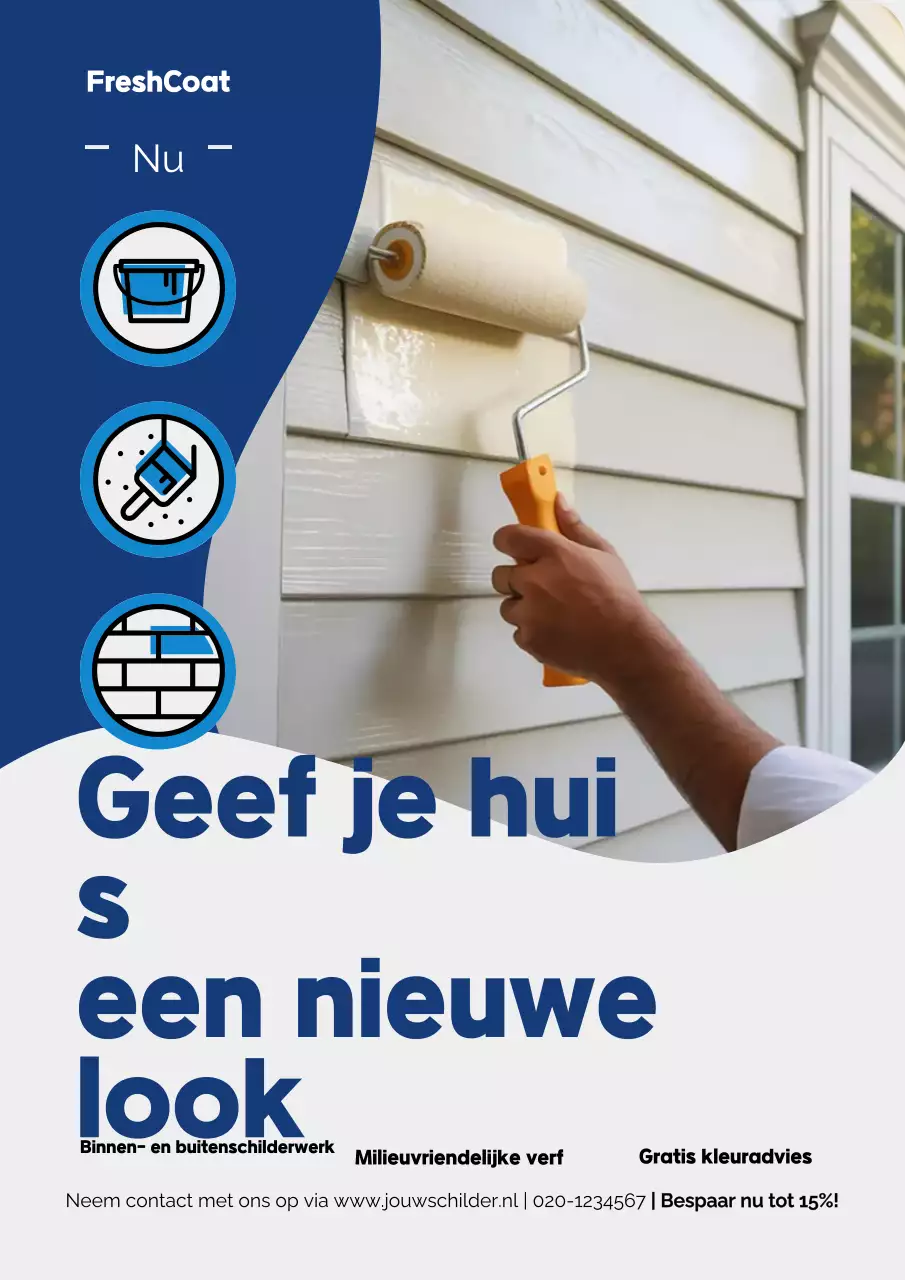 Promotieposter voor moderne marineschilderijen