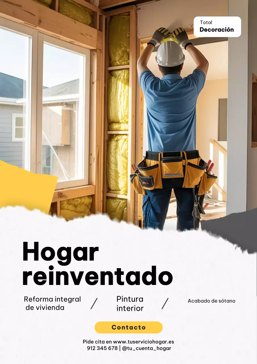 Póster de promoción de viviendas modernas