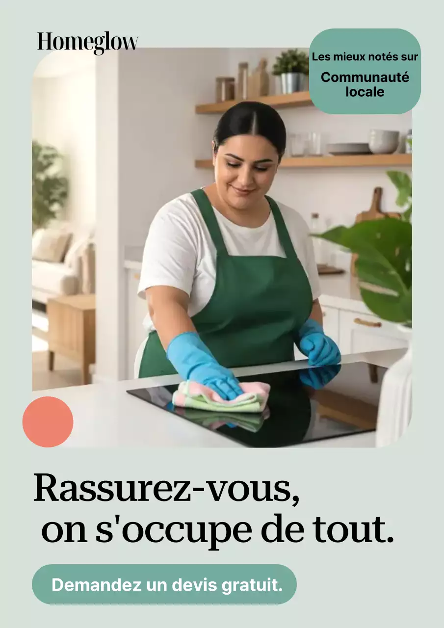 Affiche publicitaire de nettoyage moderne à la menthe