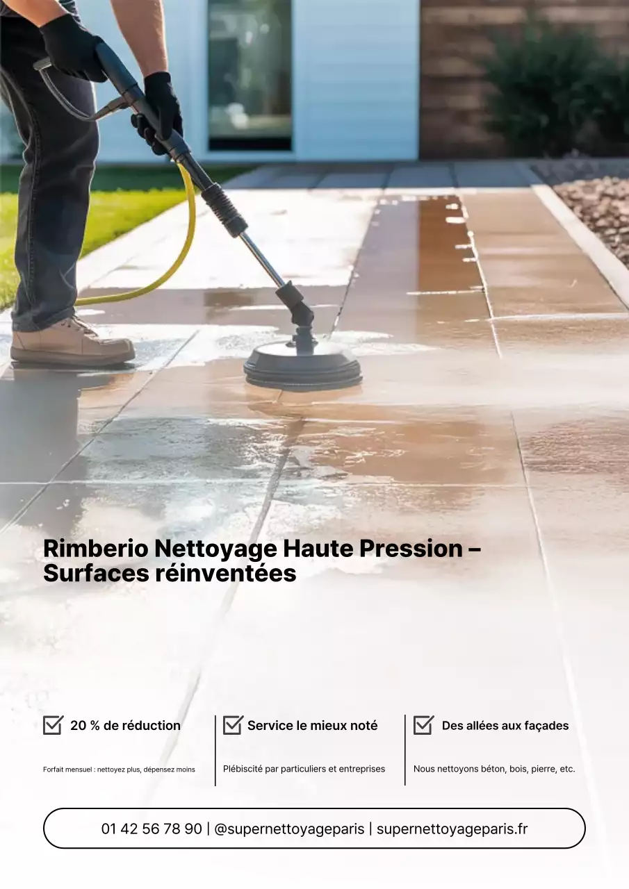 Affiche publicitaire de nettoyage moderne grise