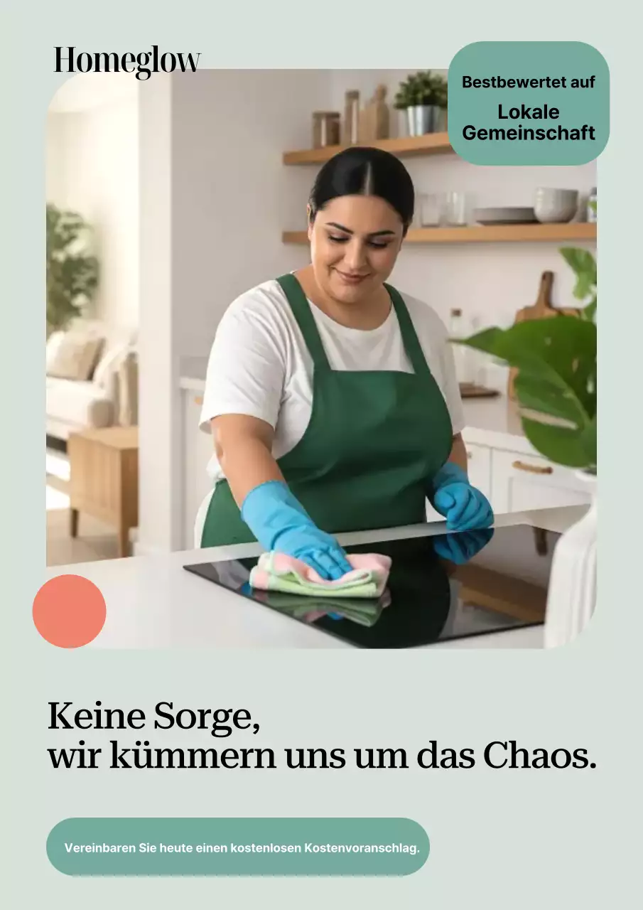 Mint Modern Cleaning Werbeplakat