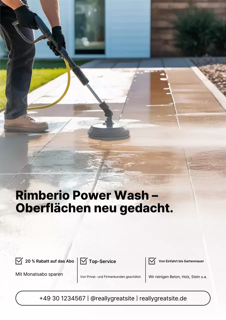 Graues modernes Reinigungswerbeplakat