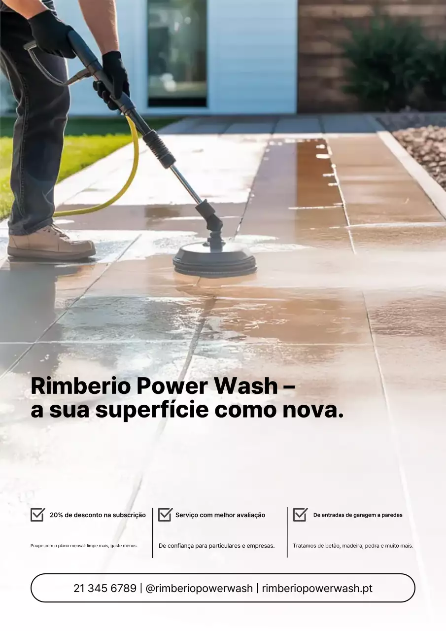 Cartaz de anúncio de limpeza moderna cinza