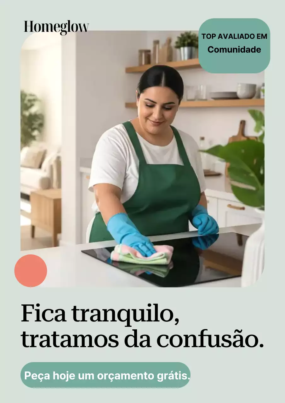 Cartaz de propaganda de limpeza moderna da Mint