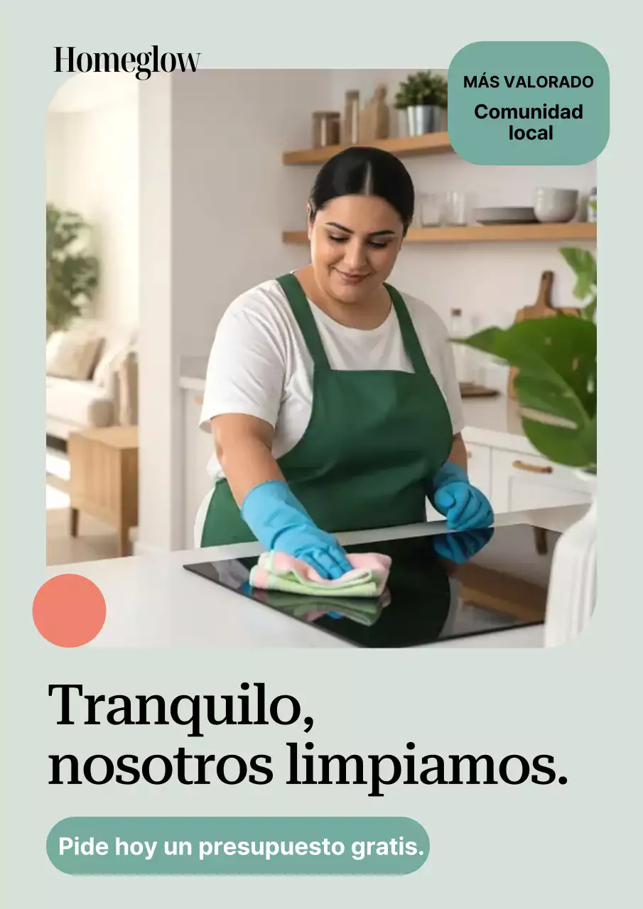 Cartel publicitario de Mint Modern Cleaning