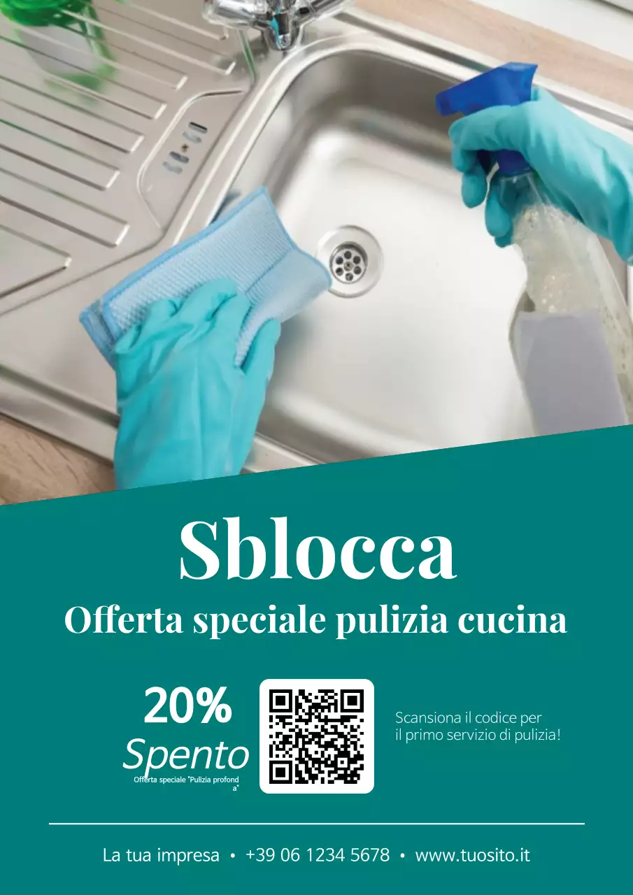 Poster promozionale Teal Clean Kitchen