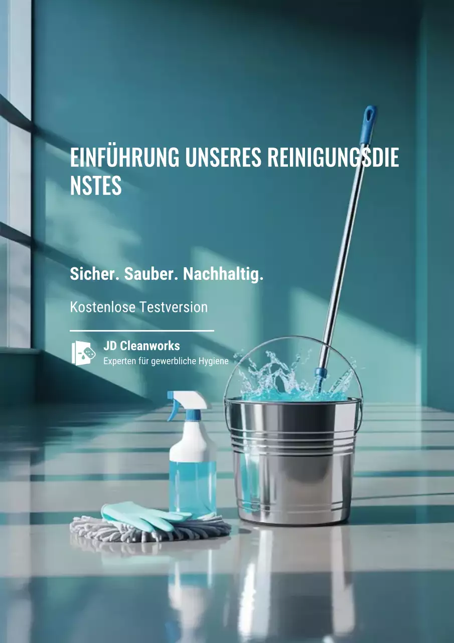 Petrol Modern Reinigungsservice Werbeplakat