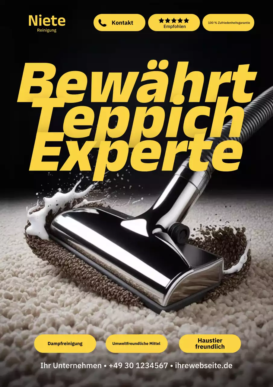 Beiges modernes Reinigungswerbeplakat