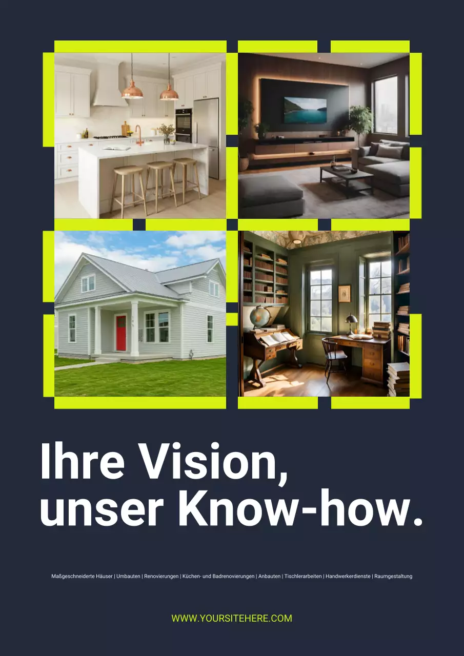 Modernes Renovierungswerbeplakat der Marine